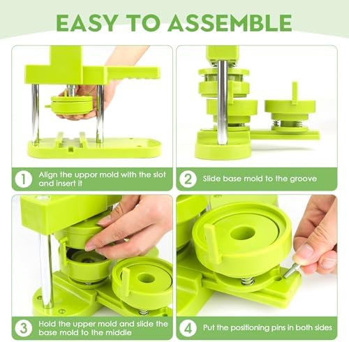 75 mm 3" Large Button Press Machine Interchangeable Die Mold for Slide Rail Button-Maker Machine Supplies for Pin Press Machine