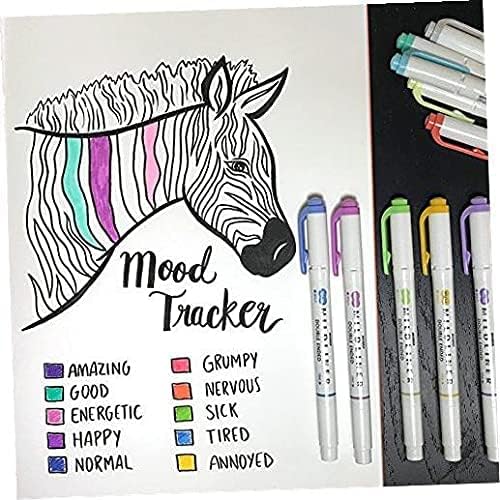 Zebra Pen MILDLINER Highlighter, Assorted, Dual Tip, Pk of 6, 90 Count Ttl