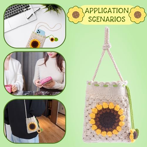 Pnytty Crochet Bag Kit, Crochet Kit for Beginners with Crocheting Tools