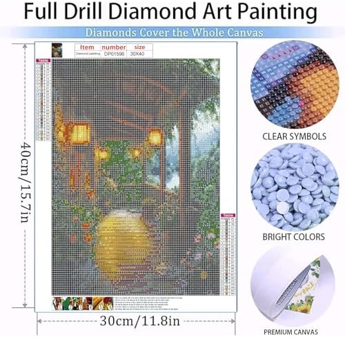 Garden Diamond Art Kits for Adults Diamond Painting Kits 12X16 inch
