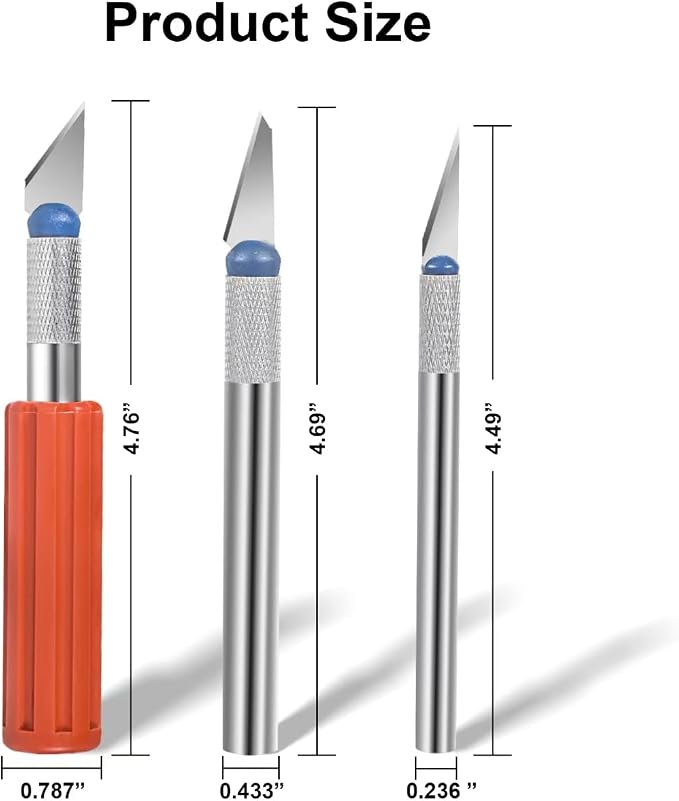 13-piece Precision Exacto Knife Set, including hobby and craft knives as well as blades, is the perfect choice for pumpkin carving, model making and DIY projects.