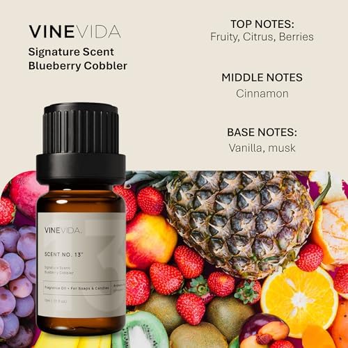 VINEVIDA [0.33oz] Scent No.13 Fragrance Oil for Candle Making - Made in USA Natural Candle Scents - Fragrance Oil for Soap Making