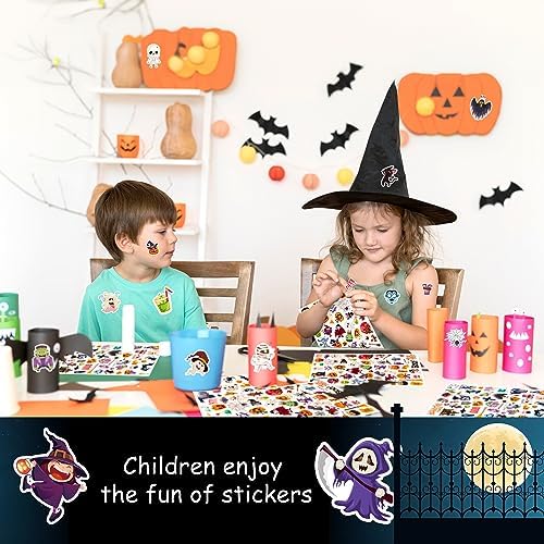 LINAYE Halloween Stickers for Kids 24 Sheets 1260PCS Stickers Bulk