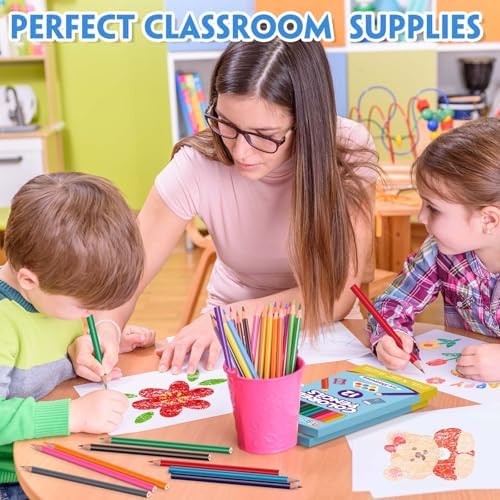 36 Pack Colored Pencils, Color Pencils Bulk for Kids Classroom, 432 Count | 12 Vibrant Colors, Pre-Sharpened, Back to School Supplies, Teachers Must Haves, Classroom Essentials & Prize & Art Supplies