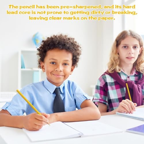36 Pack Yellow Colored Pencils for Kids, Pre-sharpened Art Pencils Back to School Supplies Set, Drawing Sketching Pencils for Students, Teachers, Classroom