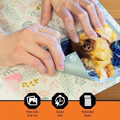 Gorilla Adhesive Dots, Double-Sided Clear | 0.5" Diameter | No Mess | Photo Safe | 150 Pieces, Pack of 8