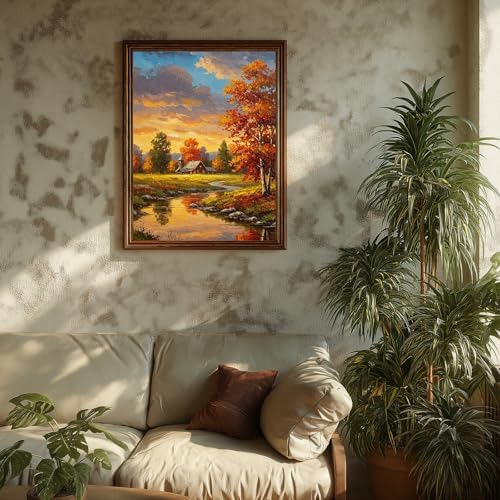 Paint by Numbers Kit for Adults Landscape, Adult Paint by Number 16x20 Inch