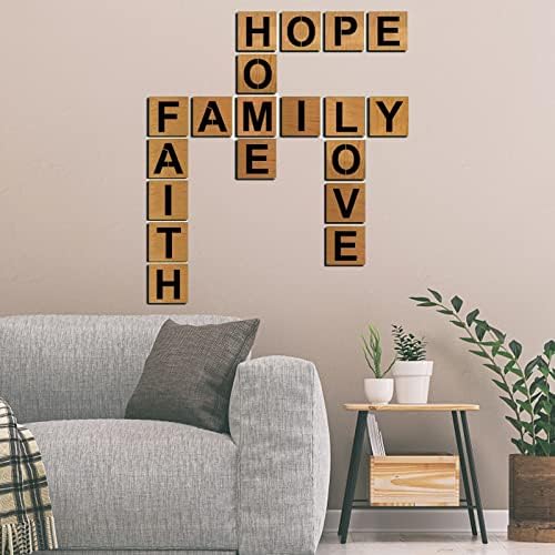 YEAJON 18 Inch Letter Stencils and Numbers, 36 Pcs Alphabet Art Craft Stencils, Reusable Plastic Templates for Wood, Wall, Fabric, Rock, Signage, DIY Art Projects (18 Inch)
