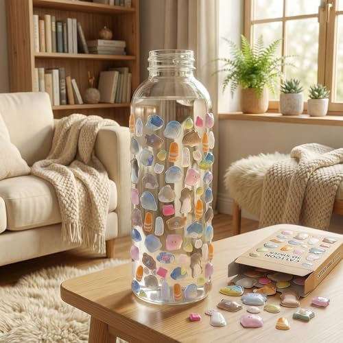 【4 Sheets】 Airy 3D Puffy Stickers, Resin Decorative Stickers, Cute Small Stickers for Kids，Girls, Adults, Reusable Tiny Stickers for Phone Case, Notebook - Perfect for Craft and GIF (Dreamy)
