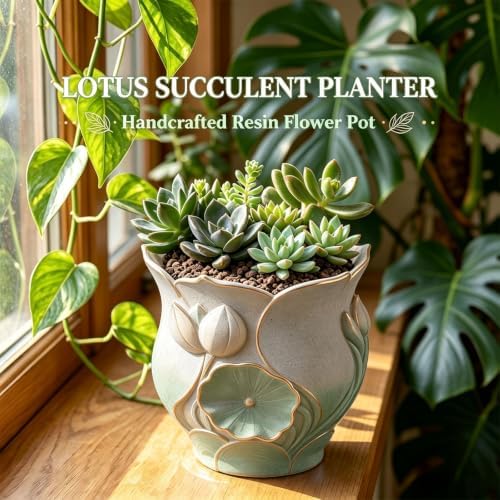Lotus Candle Holders Epoxy Resin Mold for Casting Succulent Gifts