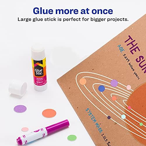Avery® Glue Stic™, White Glue Sticks, Washable, 1.27 oz, 6 Total (98073)