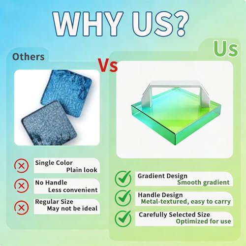 HTV DTF Cooling Block for Heat Press with Handle– 4"×4" Heat Transfer Vinyl Cooling Tool for T-Shirt, Sublimation Paper, DTF Film, and Iron-On Vinyl Projects