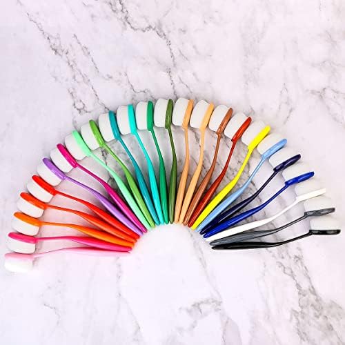 Yoseng 24 pcs Ink Blending Brushes for Card Making,0.85 Inches Brush Heads