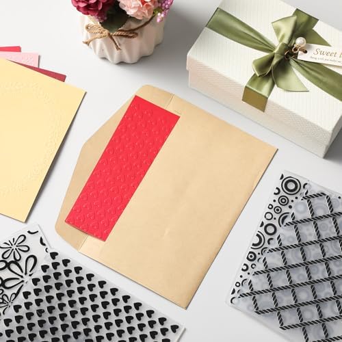 8 Pcs Geiseralie Embossing Folders for Card Making,Classic Style