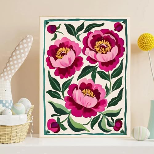 Diamond Art Kits for Adults, Peony Diamond Art Painting Kits for Adults