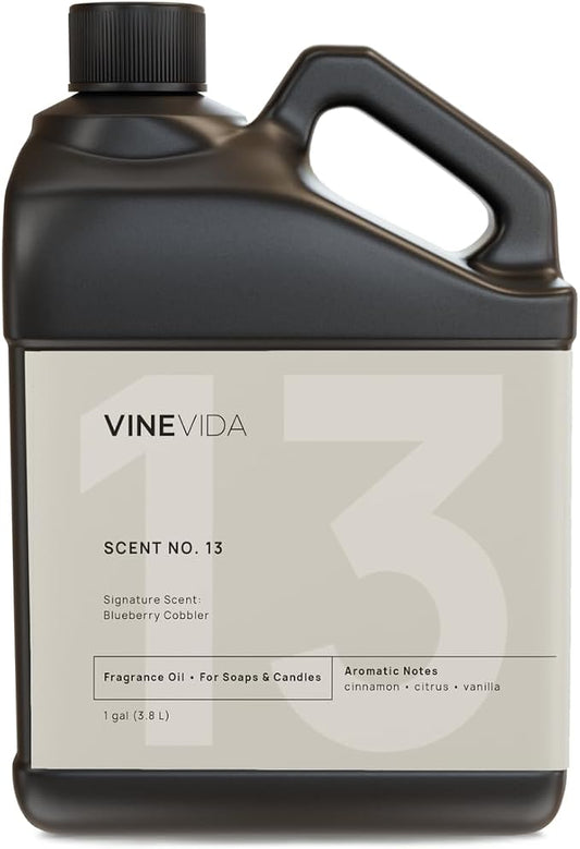 VINEVIDA [128oz] Blueberry Cobbler Fragrance Oil for Candle Making - Made in USA Scents for Soap Making - Natural Candle Fragrance Oil