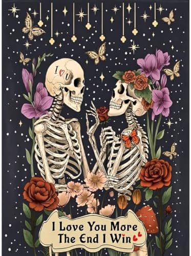 KICHANG Skull Diamond Art Kits for Adult Diamond Painting Kit for Beginner