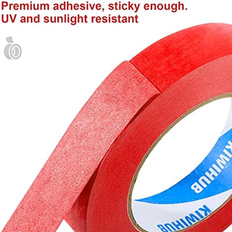 Red Painters Tape,1 inch x 60 Yards