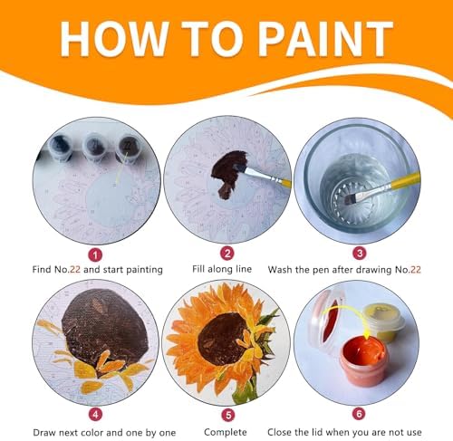 JULOUYN 2 Pack Paint by Numbers Kit for Adults Beginner, Girl Seagull Seascape DIY Canvas Art Kit for Relaxation 16x20 in