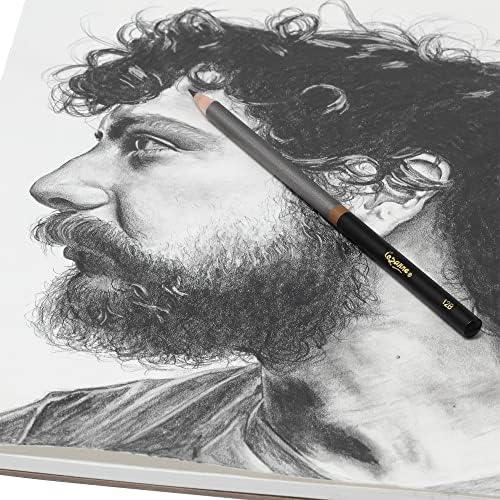 Cezanne Graphite Drawing Pencils Set - 7B, Set of 12 Break-Resistant Graphite Lead, Easy-to-Sharpen Sketch Pencils, Master Artist Quality Graphite Pencils for Technical and Artistic Drawing