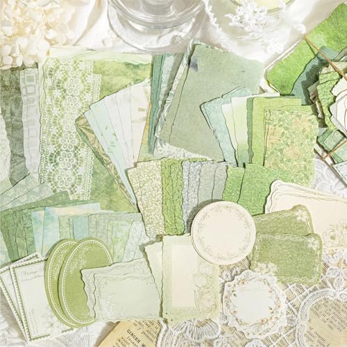 400PCS Vintage Scrapbook Paper Journaling Scrapbooking Supplies Kit Retro Decorative Craft Paper Assorted for Bullet Junk Journals Card Making Craft DIY, Post Office Series