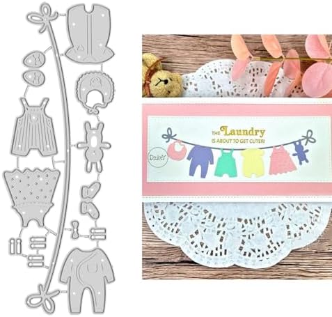 Baby Clothes Dolls Metal Cutting Dies for Card Making