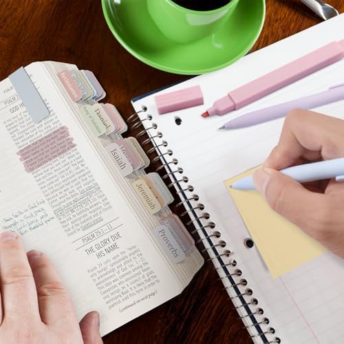 XKDOUS 44 Pcs Bible Study Supplies Journaling Kit, Bible Highlighters, Pale