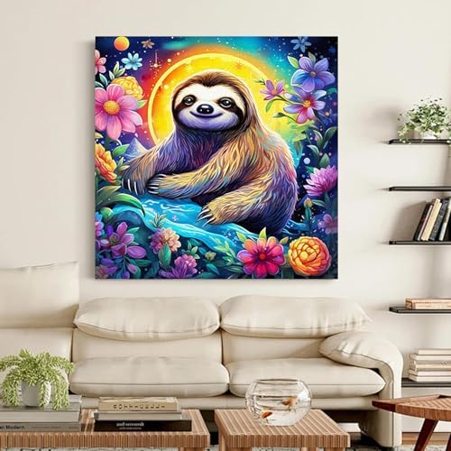 YOLENIX Sloth Diamond Art Kits for Adult Diamond Painting Kit for Beginner