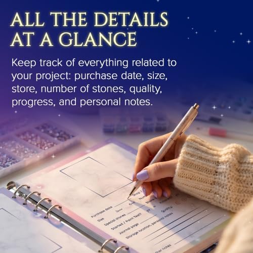 Picmondoo Diamond Art Painting Stash Book – A5 Collection Inventory Binder