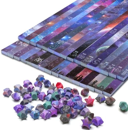 Windspeed 2160 Pcs Constellations Printed Origami Star Paper Strips