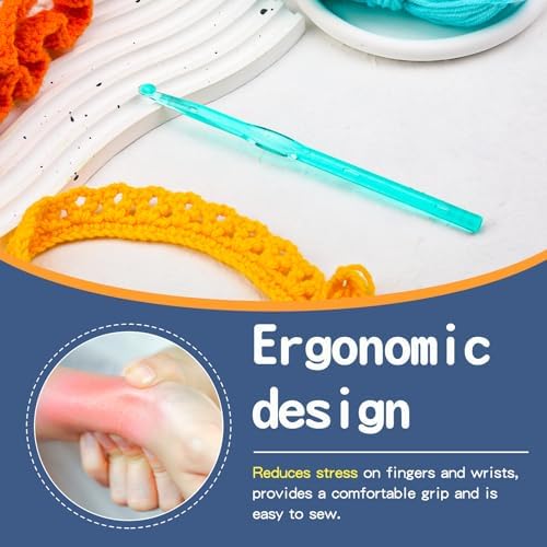 QMNNMA 5.5 mm Crochet Hook, Ergonomic Crochet Hooks, Crochet Needles