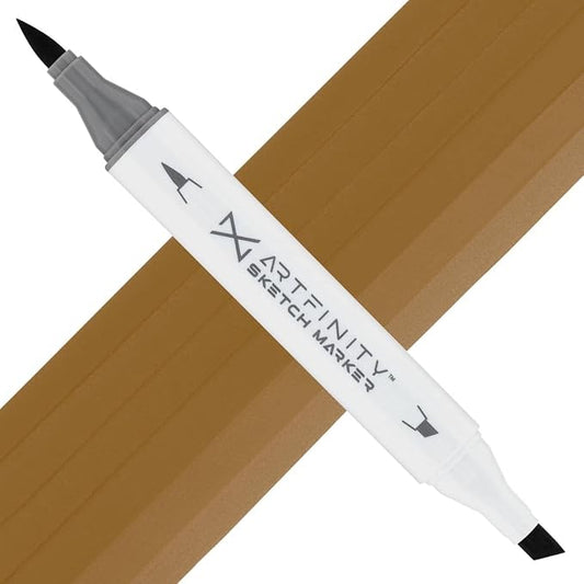 Artfinity Sketch Markers - Sepia Y8-6, Vibrant, Professional, Dye-Based Alcohol Markers for Artists, Drawing, Travel, & More