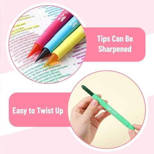 Mr. Pen- No Bleed Gel Highlighters, Vintage Colors, 8 Pack