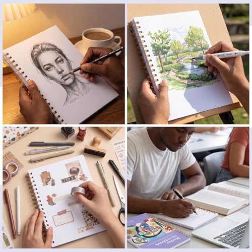 7.6 × 10 in Marker Paper Pad 50 Sheets, 120gsm, Spiral Bound