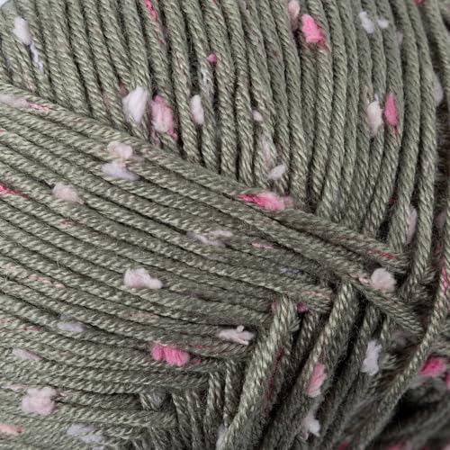 Loops & Threads Flecks Yarn - Yarn for Knitting, Crochet, Weaving, and Arts & Crafts - Multi, Acrylic Blend, 6.53 oz