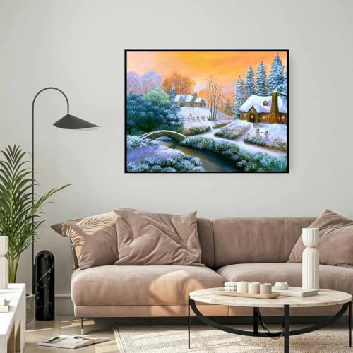 LCOZX Landscape Paint by Numbers Kit for Adults Beginners 16x20 Inch