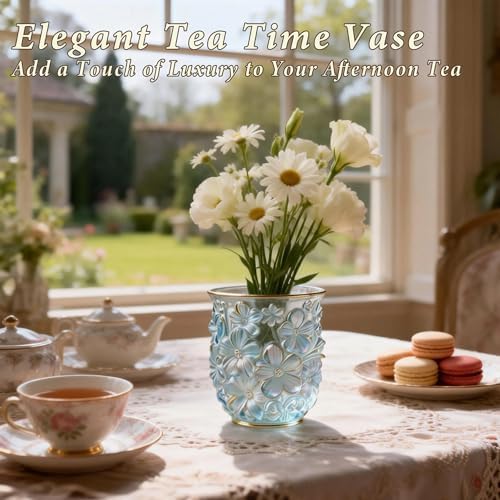 Floral Planter Resin Vase Molds, 3D Daisy Candle Silicone Molds