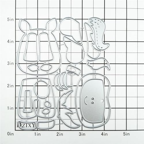 Patchwork Animal Horse Metal Cutting Dies for Card Making