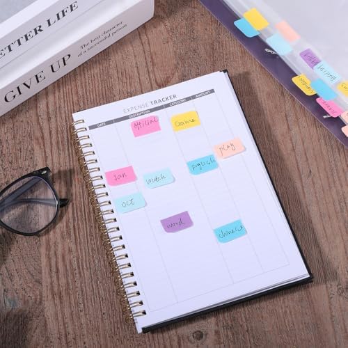 240 Pcs 1 Inch Sticky Index Tabs Colored Writable Page Markers