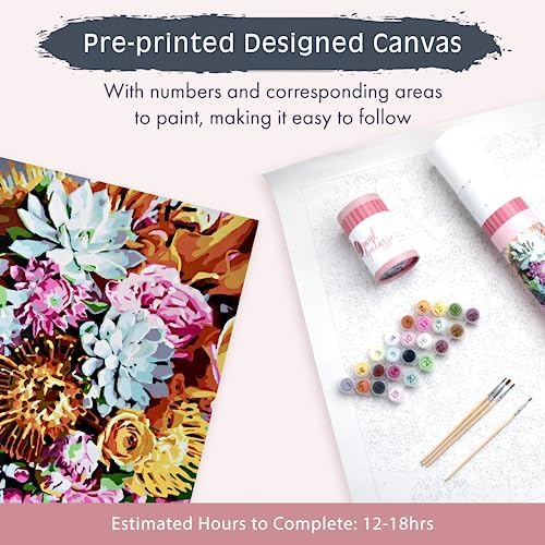 Pink Picasso Paint by Number Kit, for Adults & Teens,16x20, Pinch Me