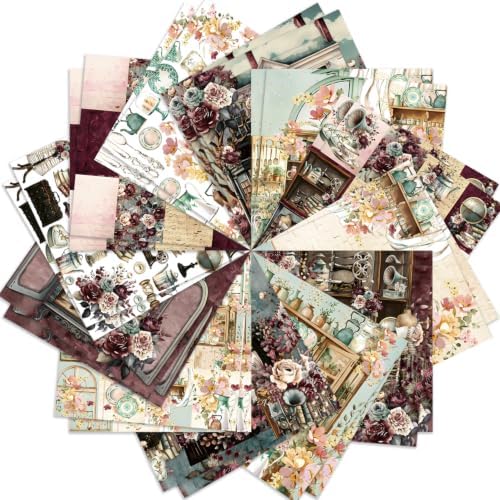 6x6" Scrapbooking Paper Pad Single Sided Decorative Colored Papers