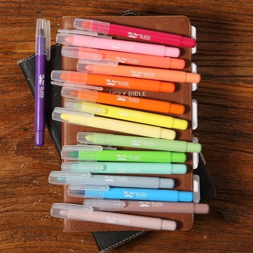 Mr. Pen- No Bleed Gel Highlighters, Vintage Colors, 16 Pack