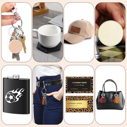 Tondiamo 137 Pcs Laser Engraving Materials, Cutting Blanks Explore Kit