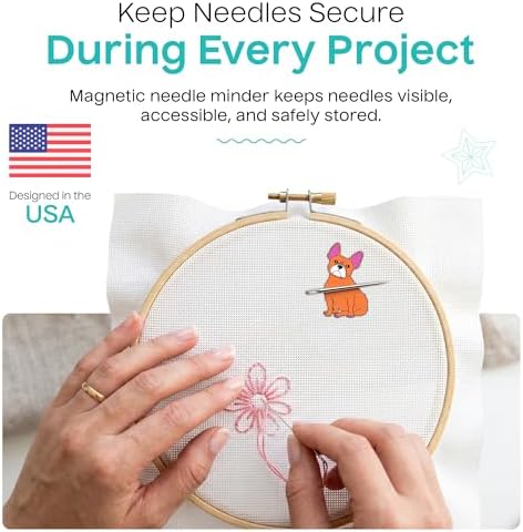 Aspen Lane Magnetic Needle Minder Needlepoint Accessory (Frenchie)
