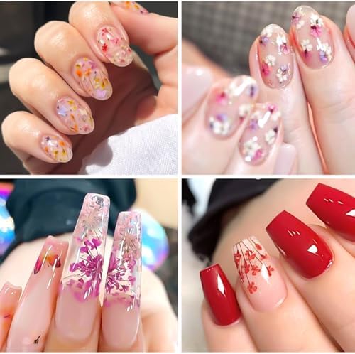 8 Boxs Dried Gypsophila Flowers Nail Art Decoration