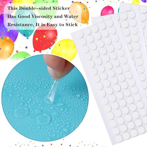 JANYUN 225 Pcs Double Sided Sticky Dot Stickers Putty Clear Sticky Tack