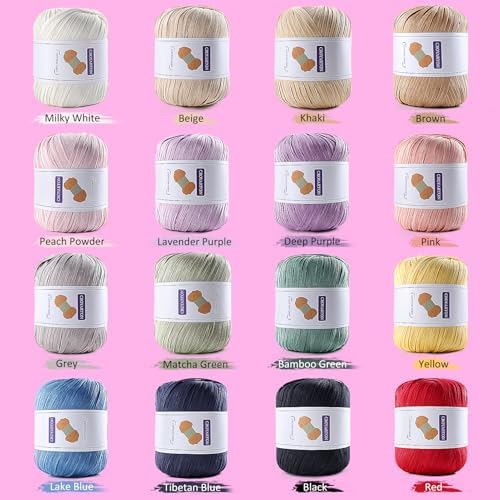 Raffia Ribbon Yarn for Crochet, Red Cotton Yarn for Crocheting Beach Hat