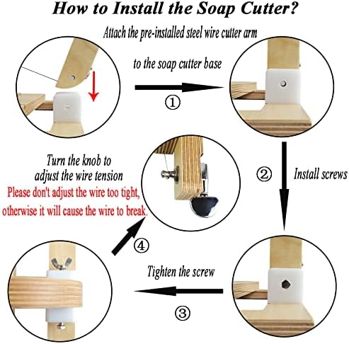 Wooden Soap Cutter for Handmade Soap Making Professional