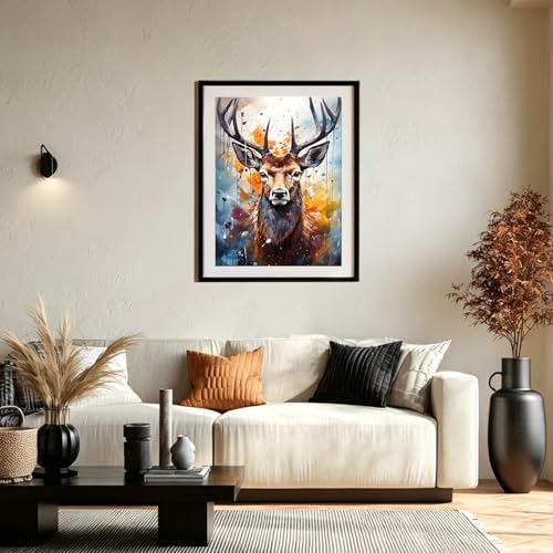 XTCIXAL Diamond Art Kits for Adults, Deer Diamond Painting, 12x16 Inch