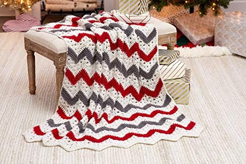 Red Heart With Love yarn, Metallic-Light Gr
